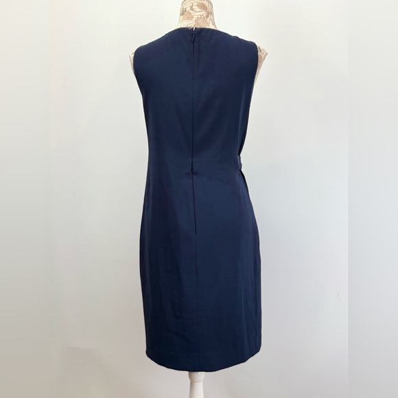 REISS Midnight Blue LIBRA sleeveless midi dress size 6 - Picture 8 of 16